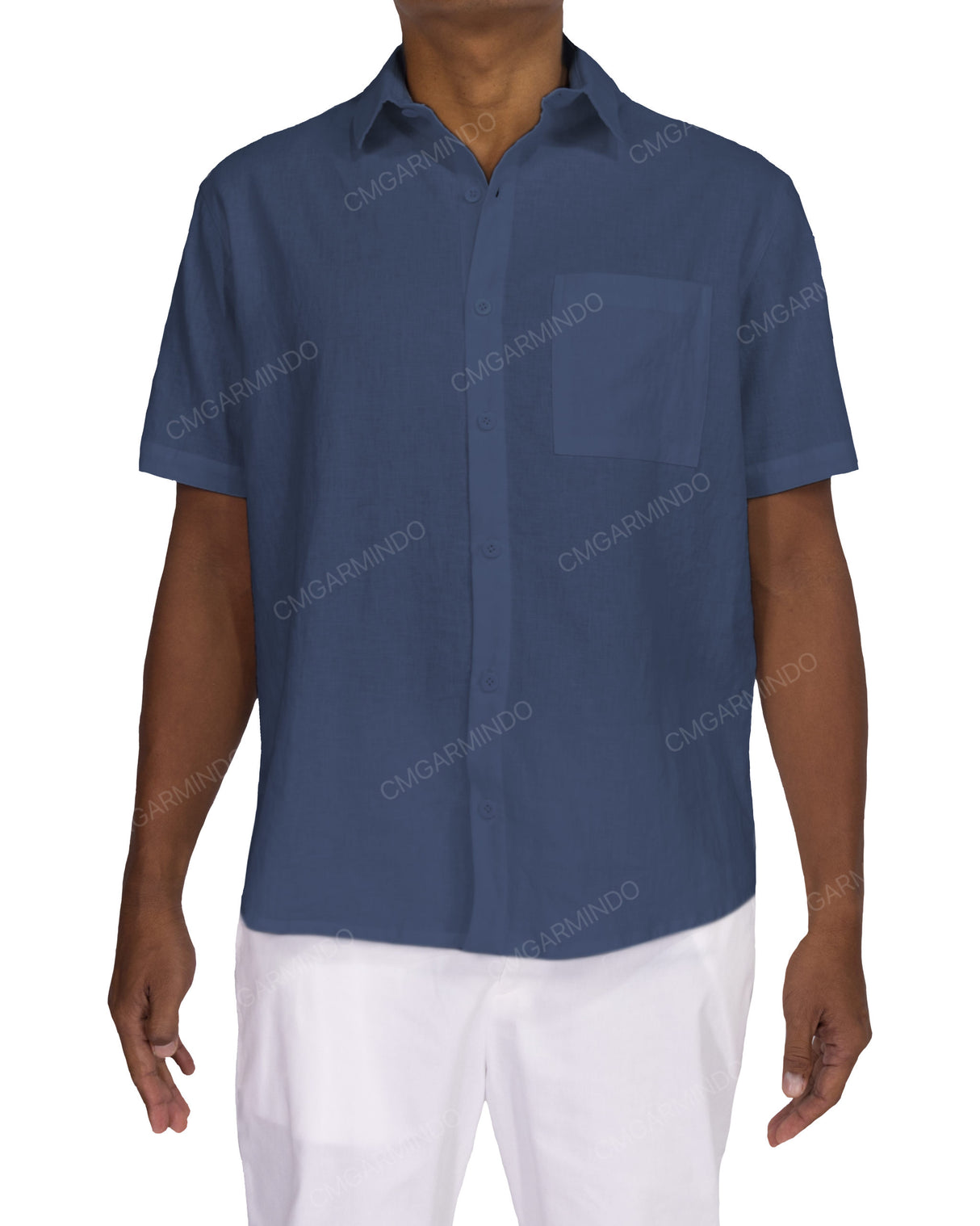 Relaxed Short Sleeve Button Up Shirt