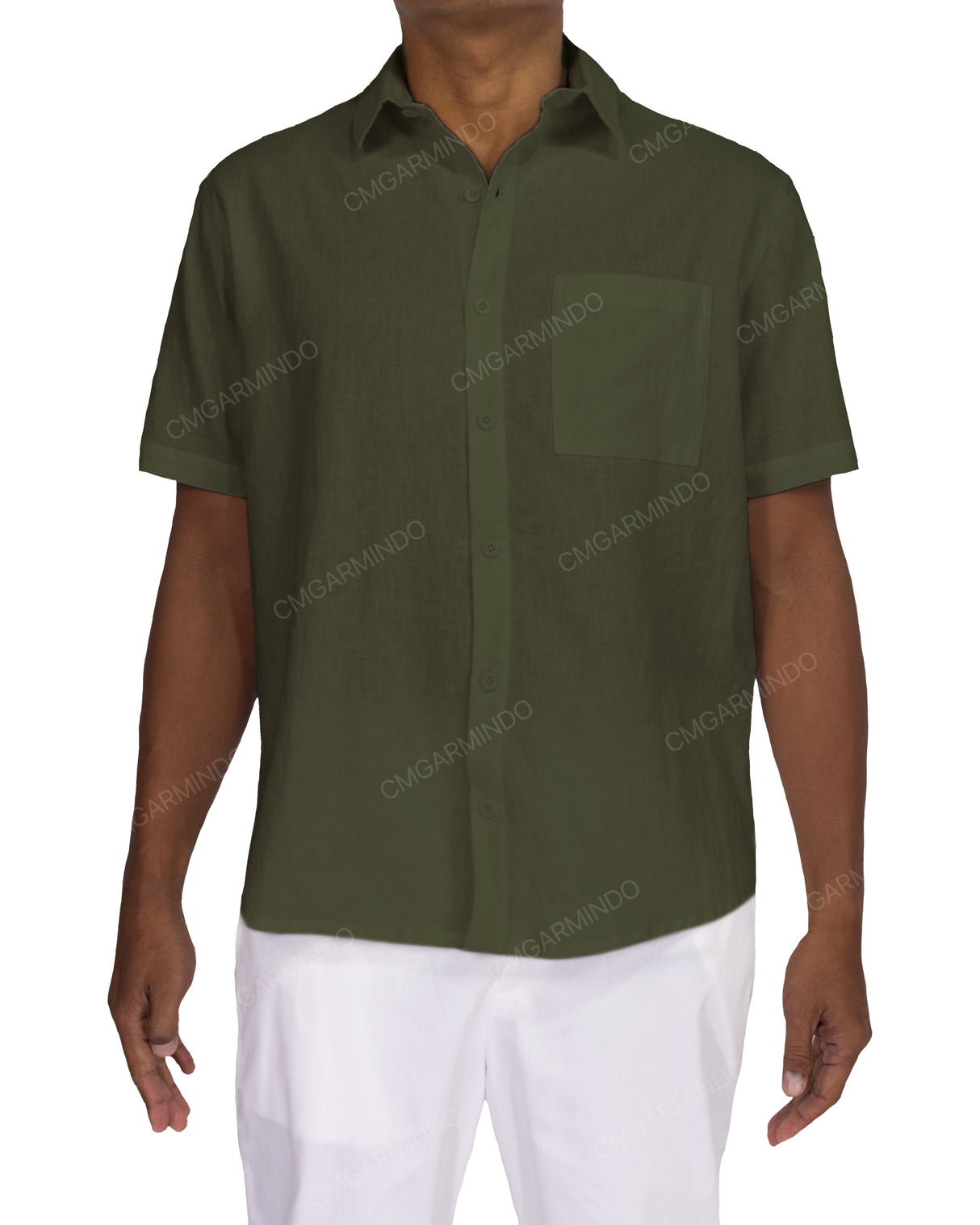Relaxed Short Sleeve Button Up Shirt