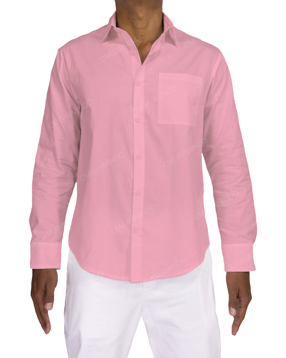 Fitted Long Sleeve Button Up Shirt