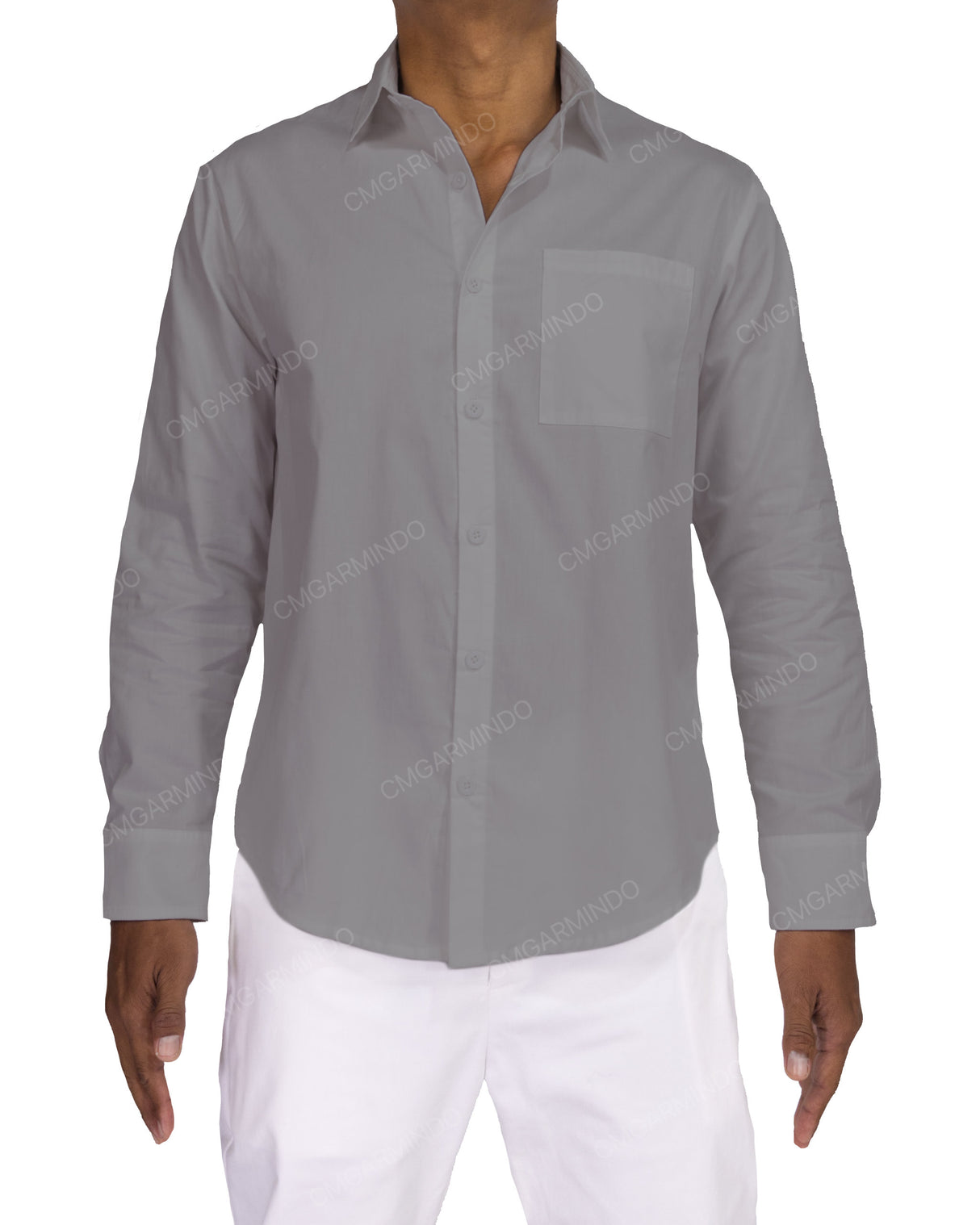 Fitted Long Sleeve Button Up Shirt