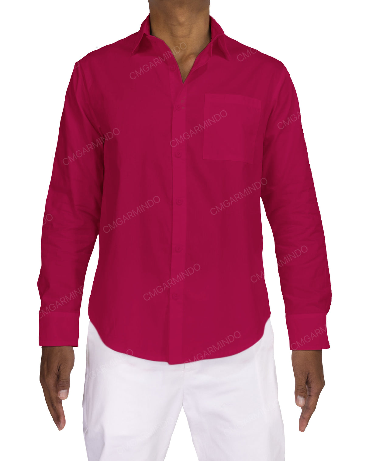 Fitted Long Sleeve Button Up Shirt