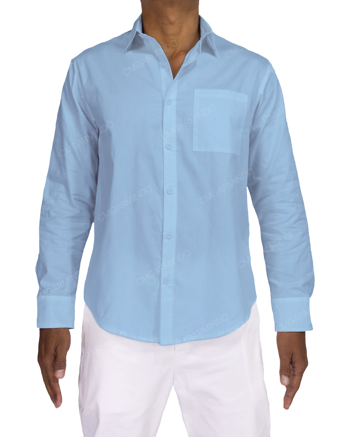 Fitted Long Sleeve Button Up Shirt
