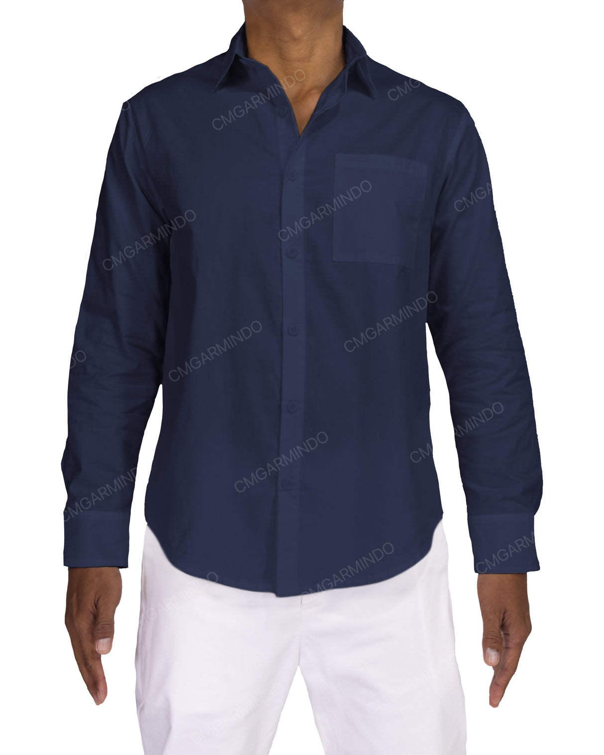 Fitted Long Sleeve Button Up Shirt