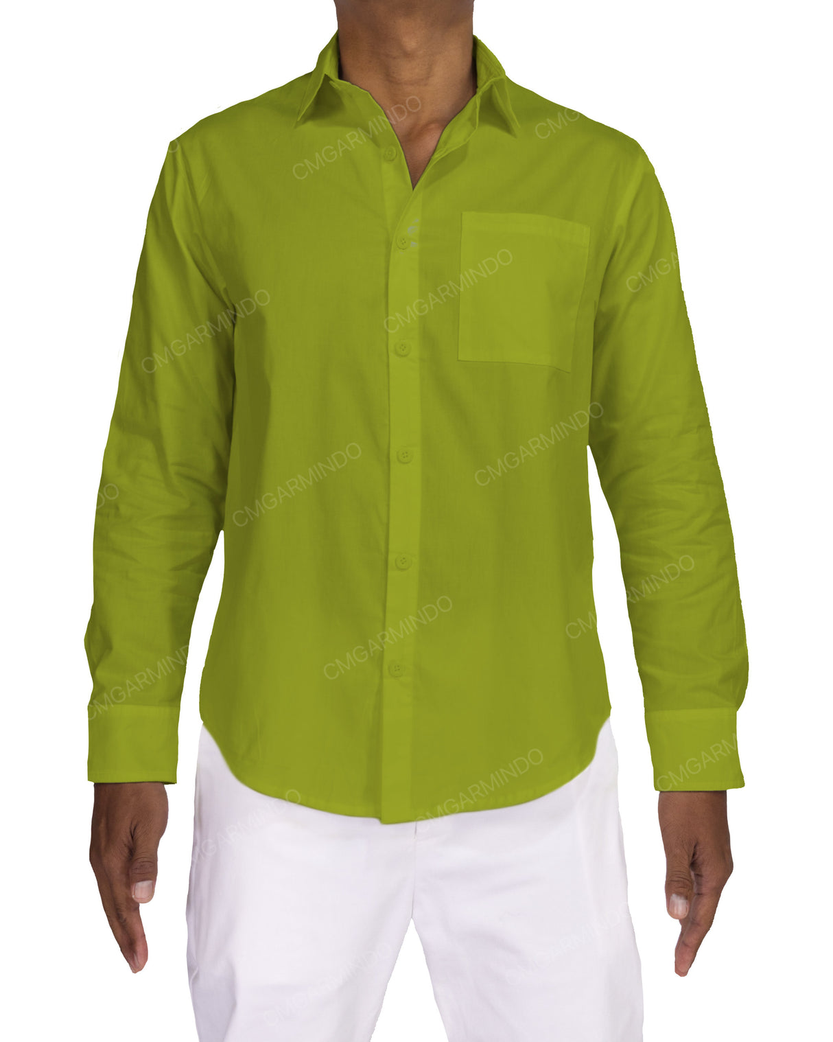 Fitted Long Sleeve Button Up Shirt