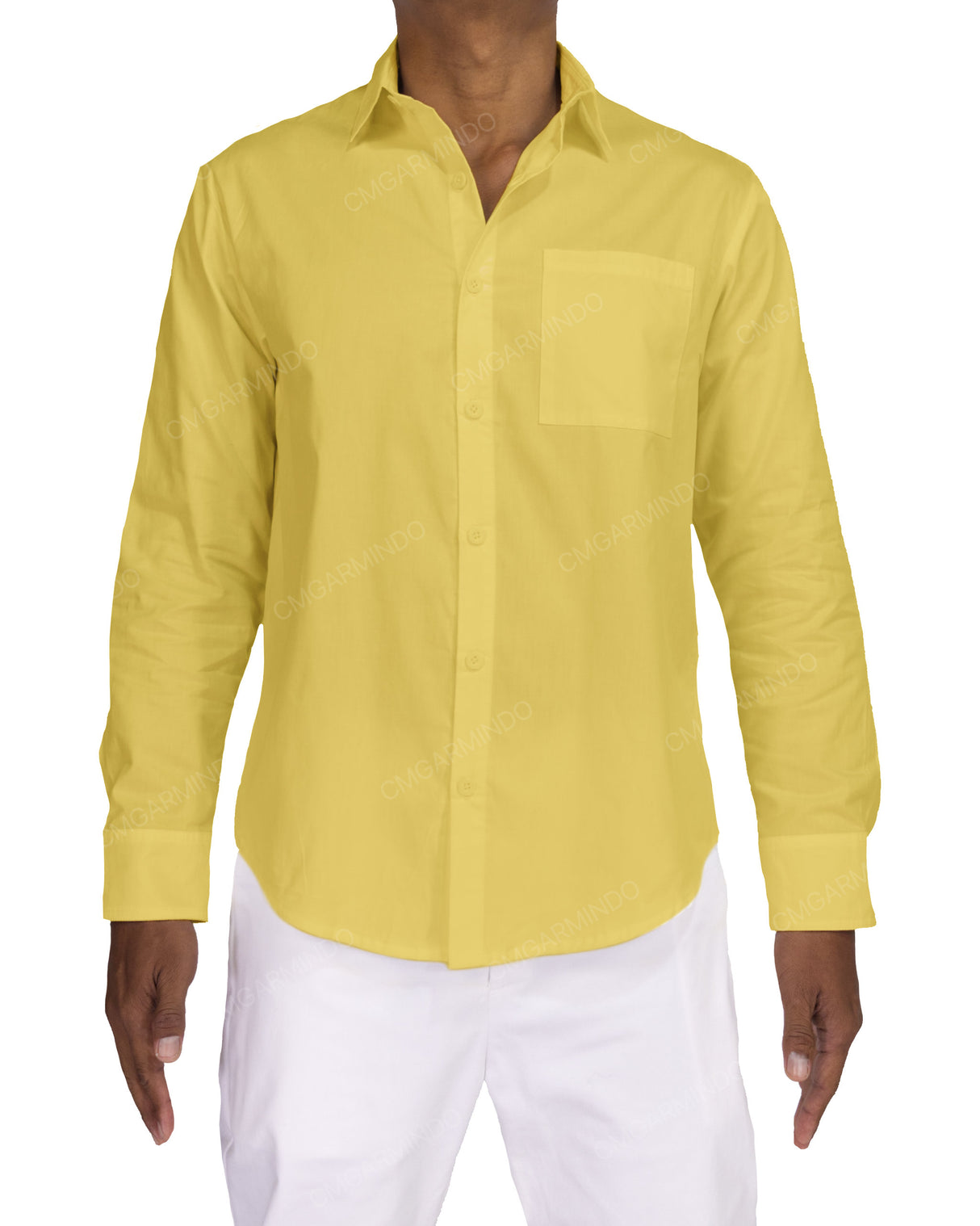 Fitted Long Sleeve Button Up Shirt