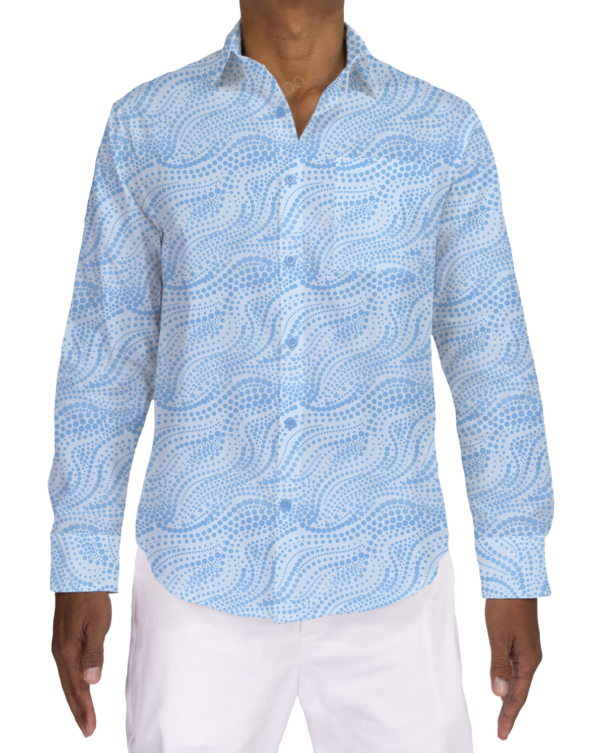 Fitted Long Sleeve Button Up Shirt