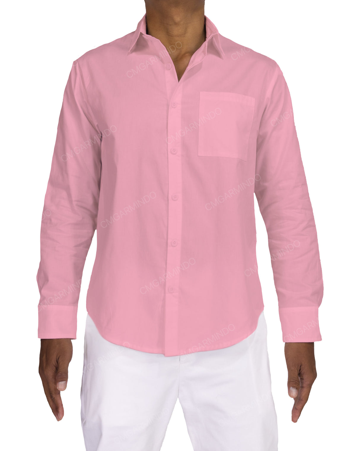 Fitted Long Sleeve Button Up Shirt