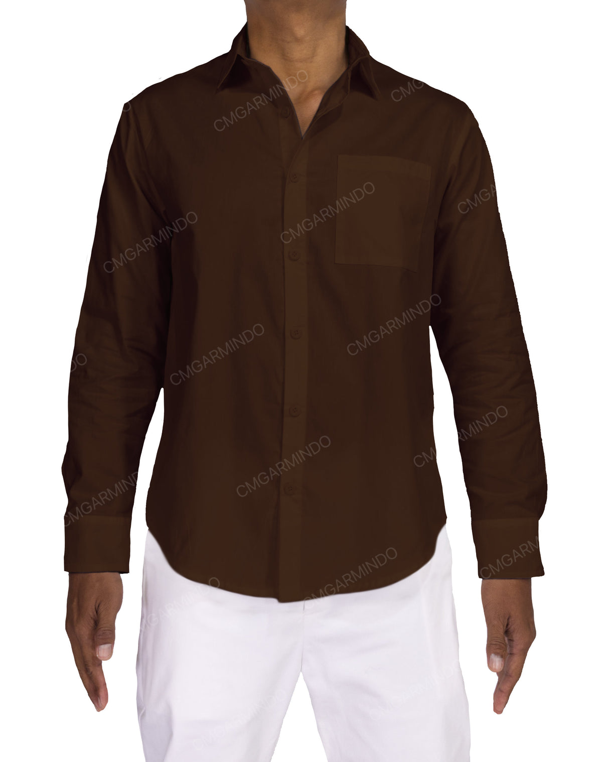 Fitted Long Sleeve Button Up Shirt