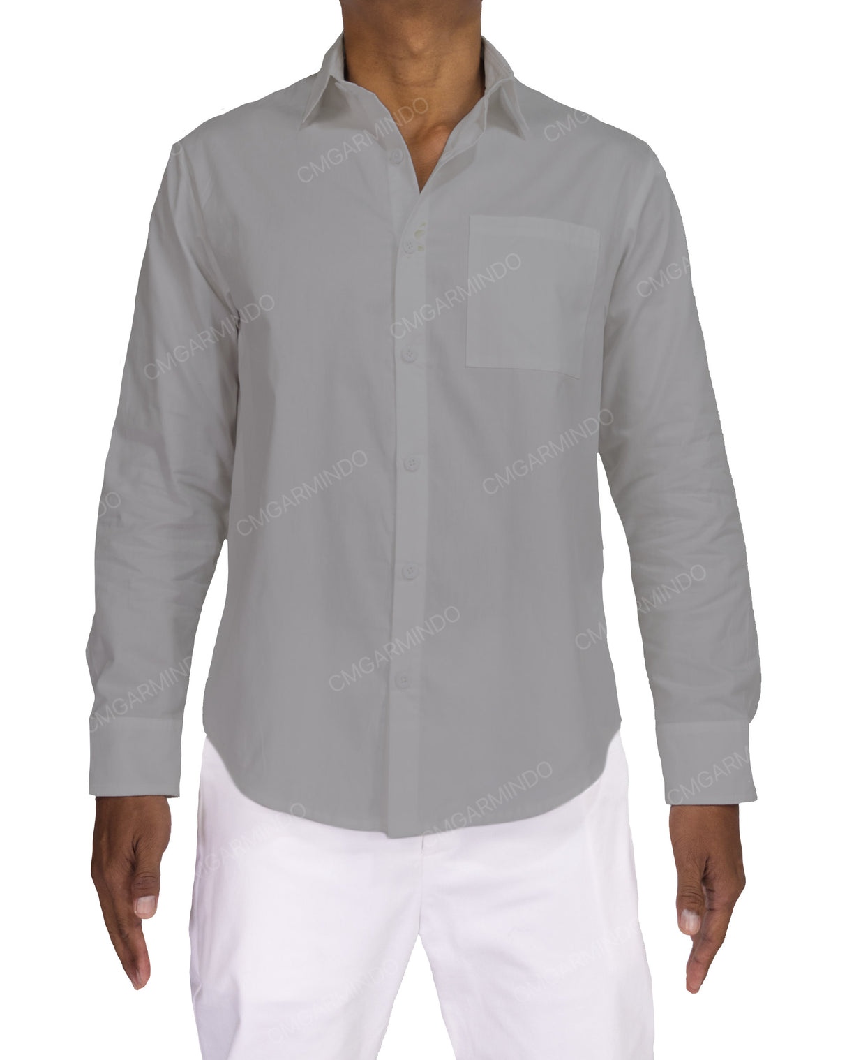 Fitted Long Sleeve Button Up Shirt