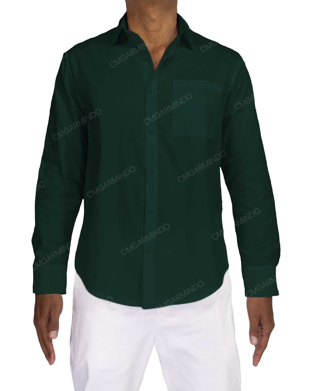 Fitted Long Sleeve Button Up Shirt
