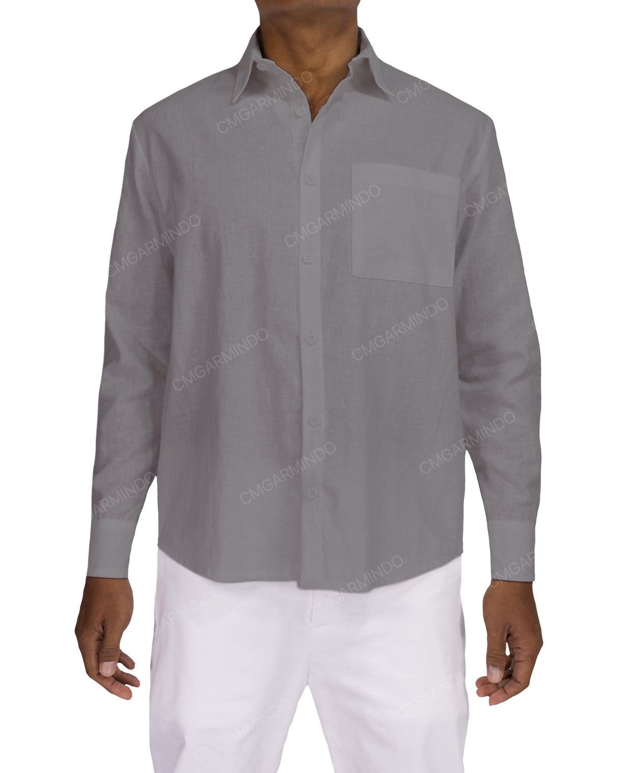 Relaxed Long Sleeve Button Up Shirt