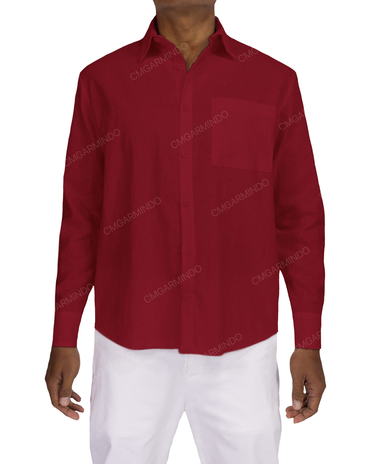 Relaxed Long Sleeve Button Up Shirt