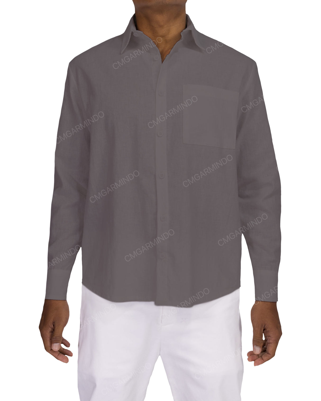 Relaxed Long Sleeve Button Up Shirt