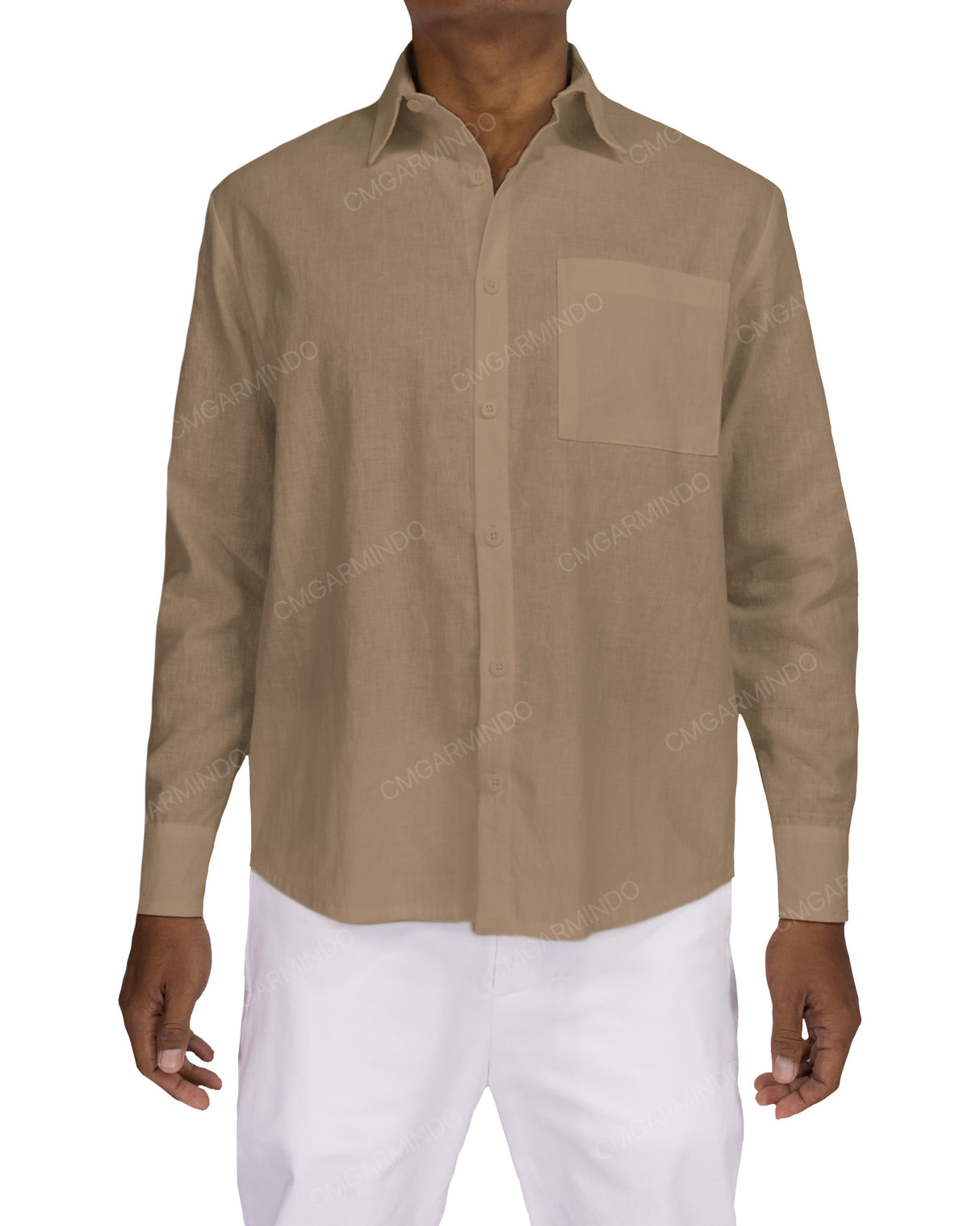 Relaxed Long Sleeve Button Up Shirt