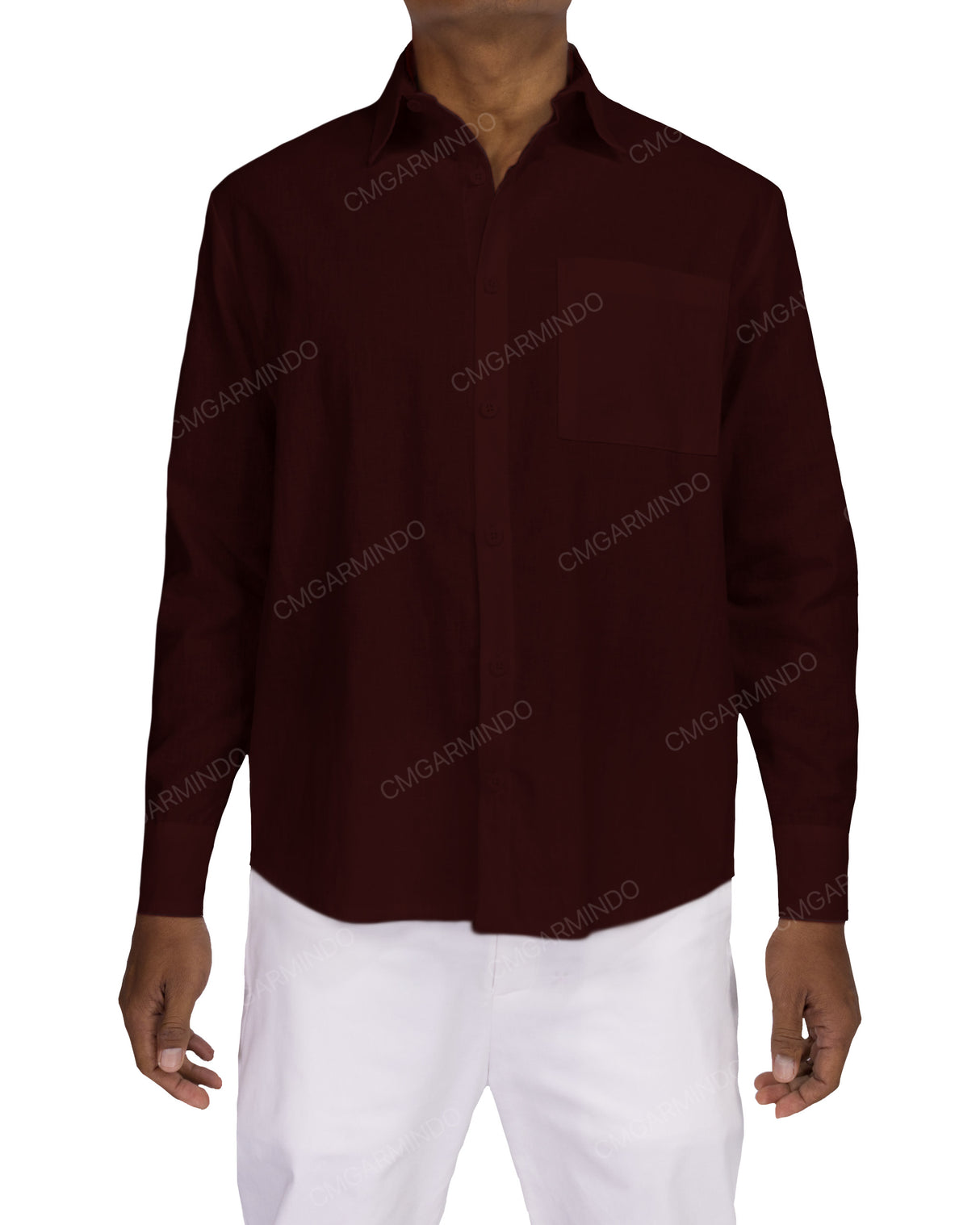 Relaxed Long Sleeve Button Up Shirt