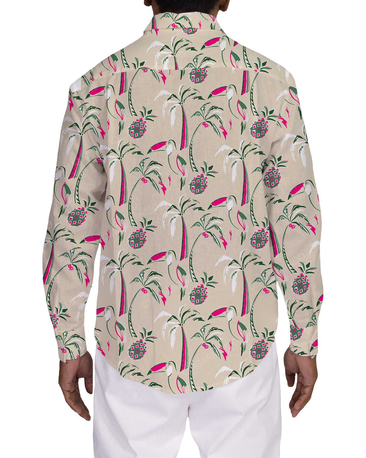 Relaxed Long Sleeve Button Up Shirt