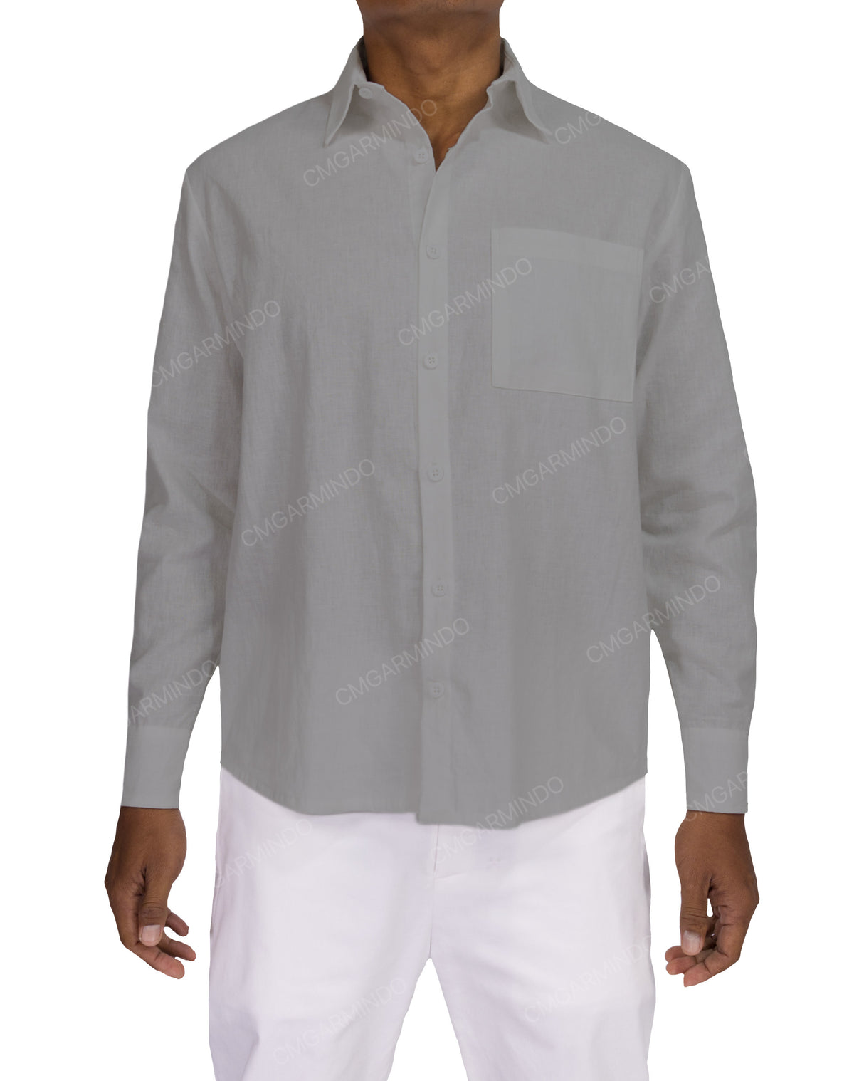 Relaxed Long Sleeve Button Up Shirt