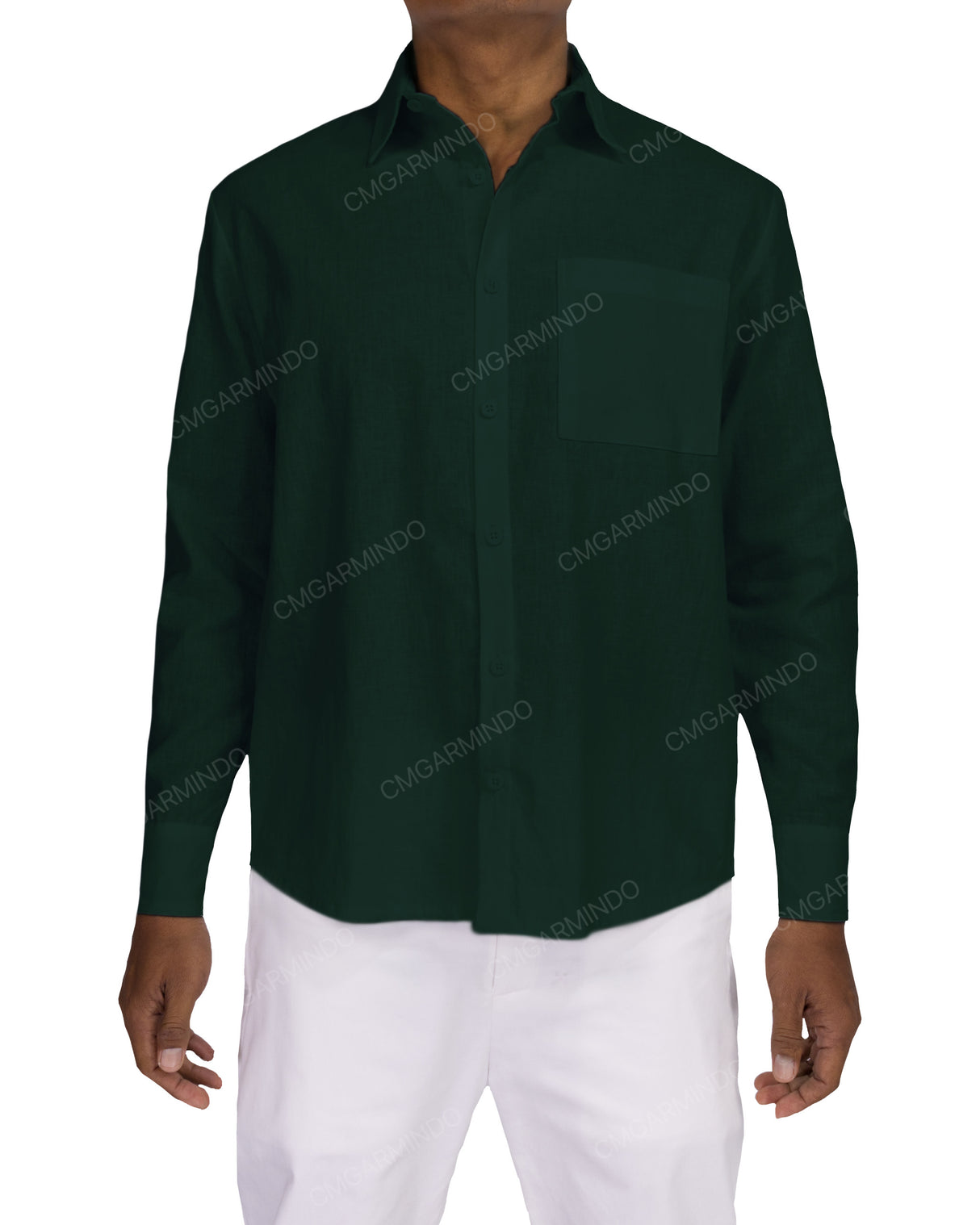 Relaxed Long Sleeve Button Up Shirt