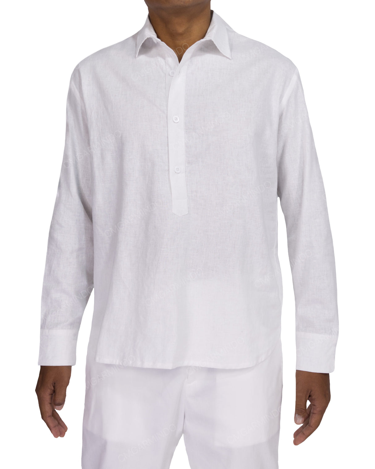 Half Placket Long Sleeve Shirt