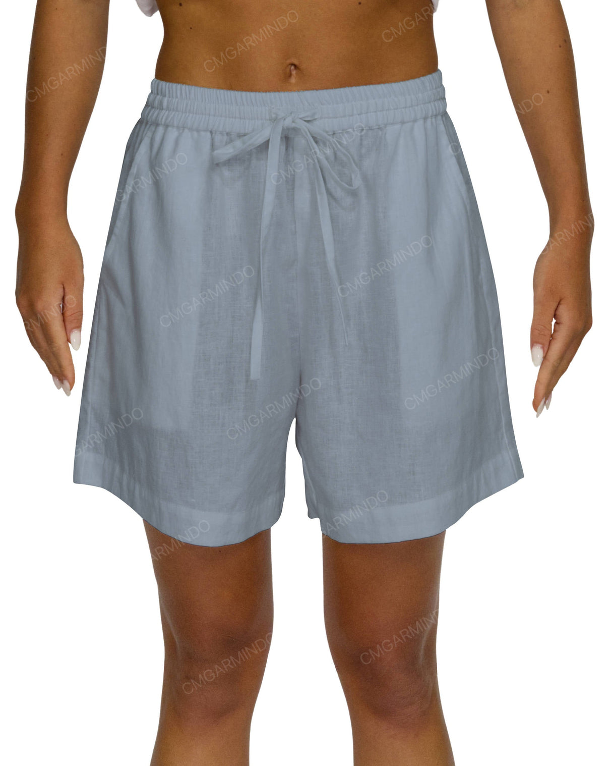 Regular Elastic Waist Shorts