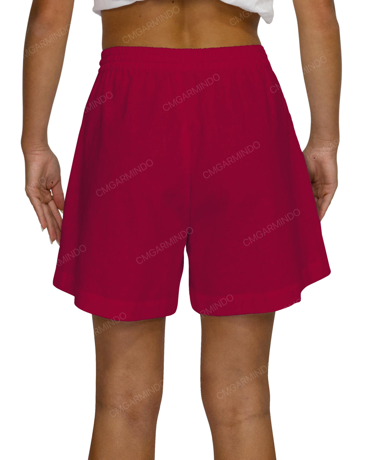 Regular Elastic Waist Shorts