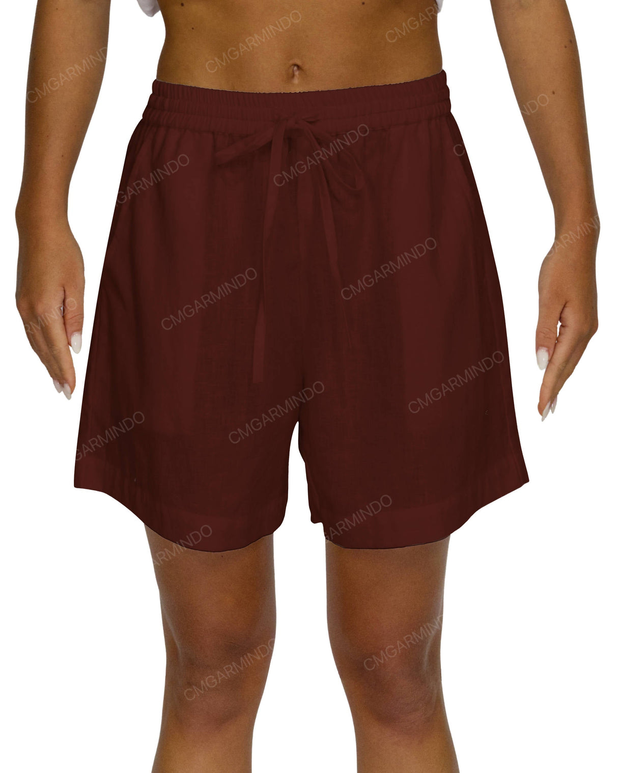 Regular Elastic Waist Shorts