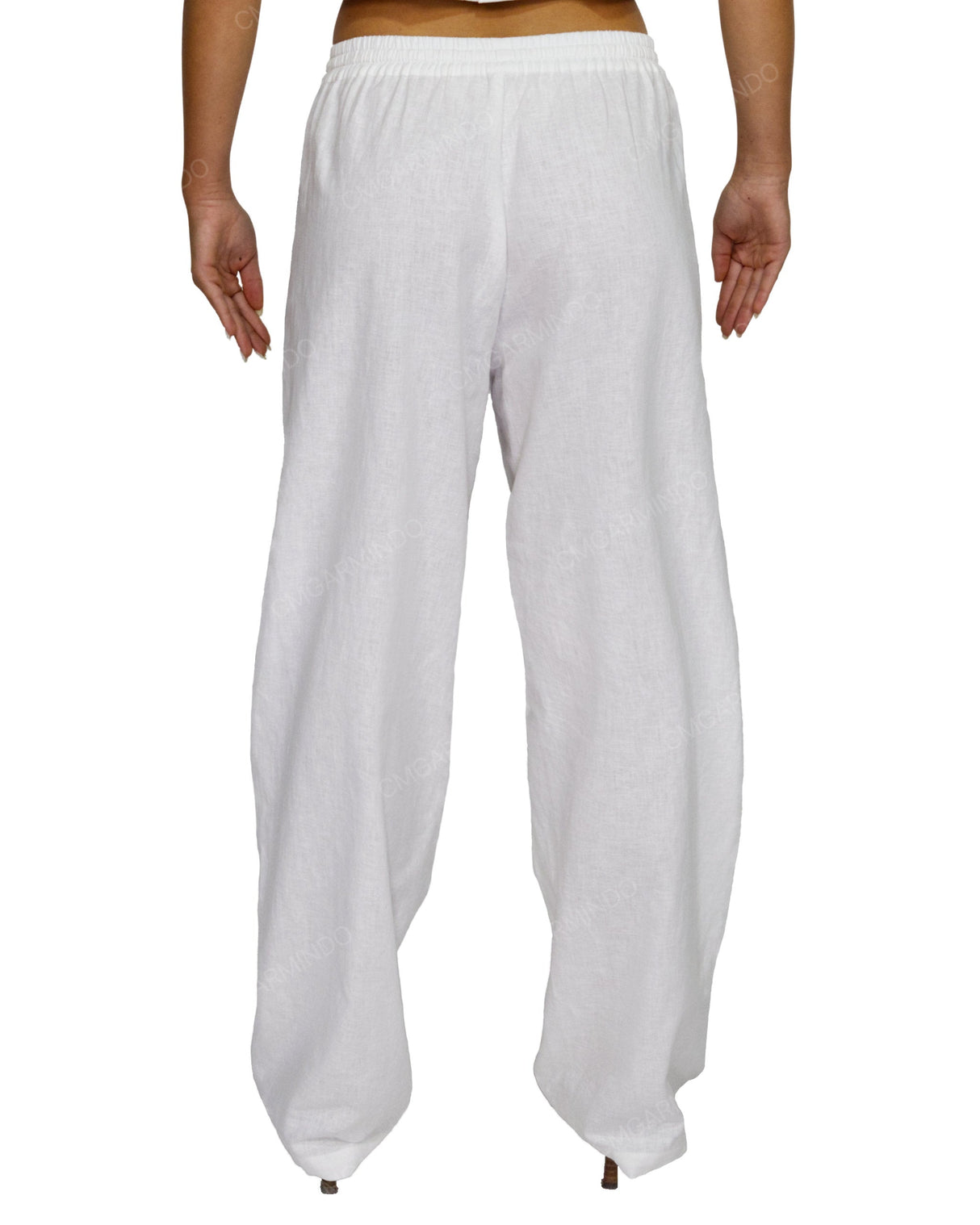 Loose Elastic Waist Pants