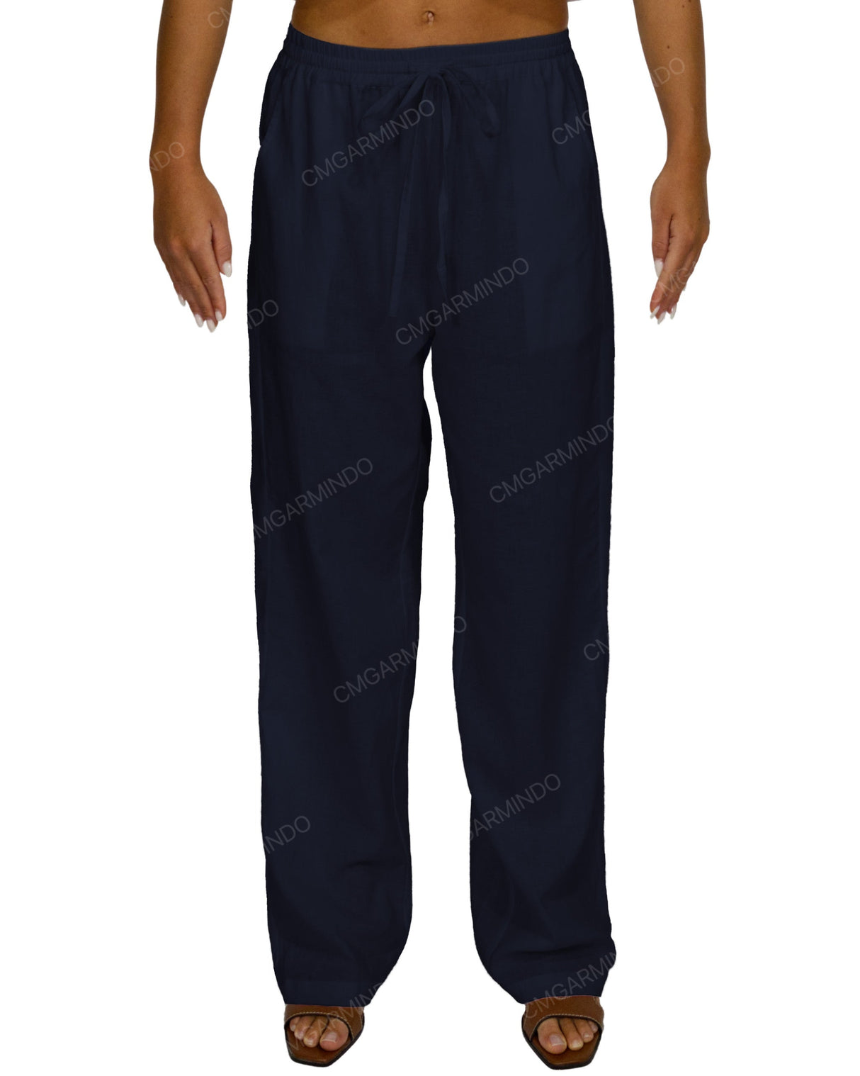 Loose Elastic Waist Pants