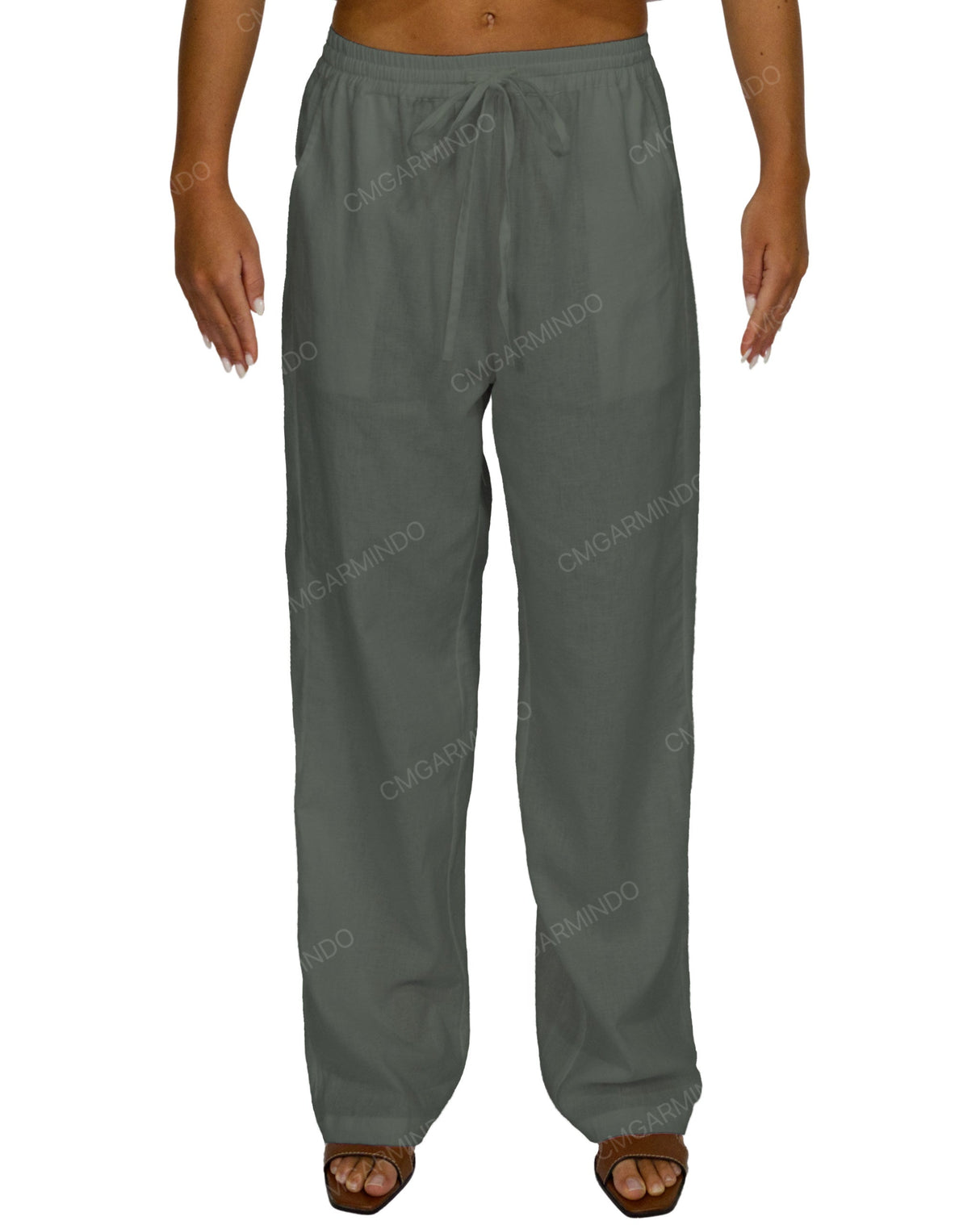 Loose Elastic Waist Pants