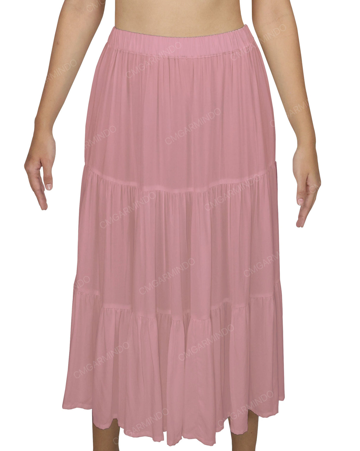 Midi Tiered Skirt