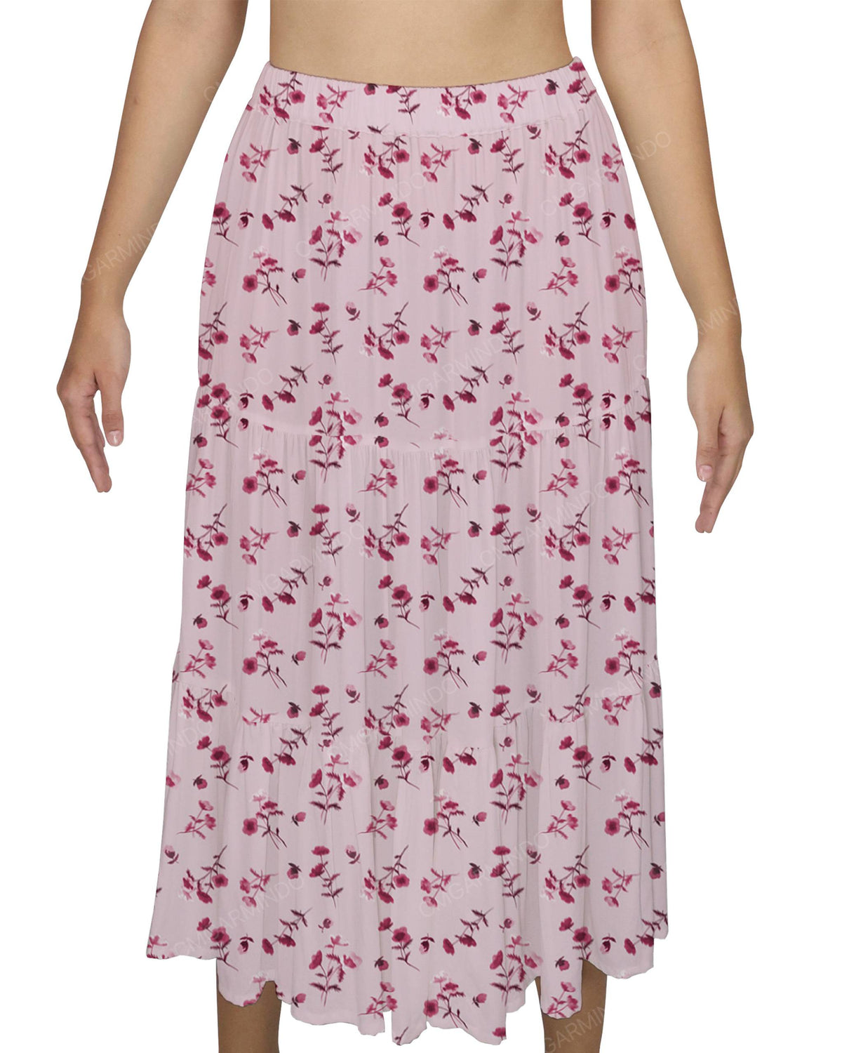 Midi Tiered Skirt