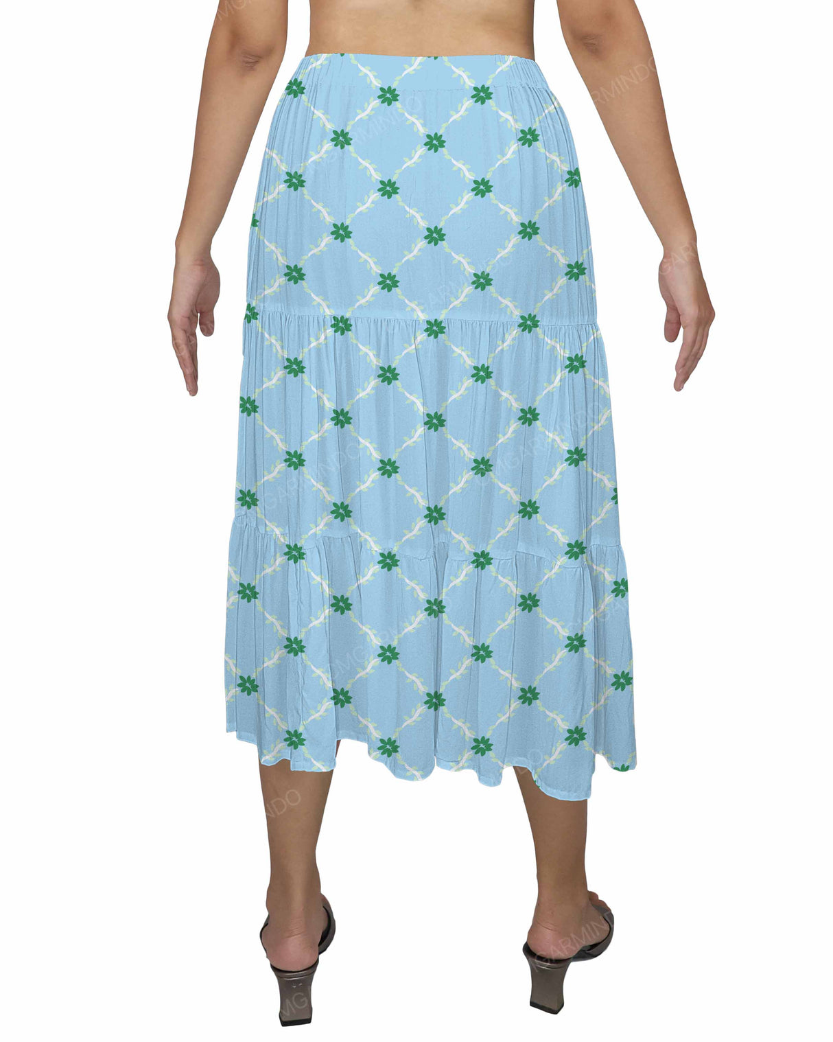 Midi Tiered Skirt