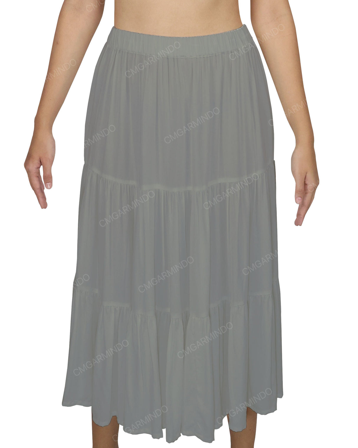 Midi Tiered Skirt