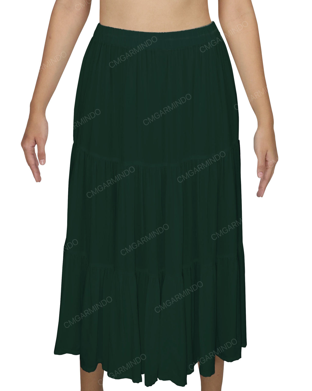 Midi Tiered Skirt