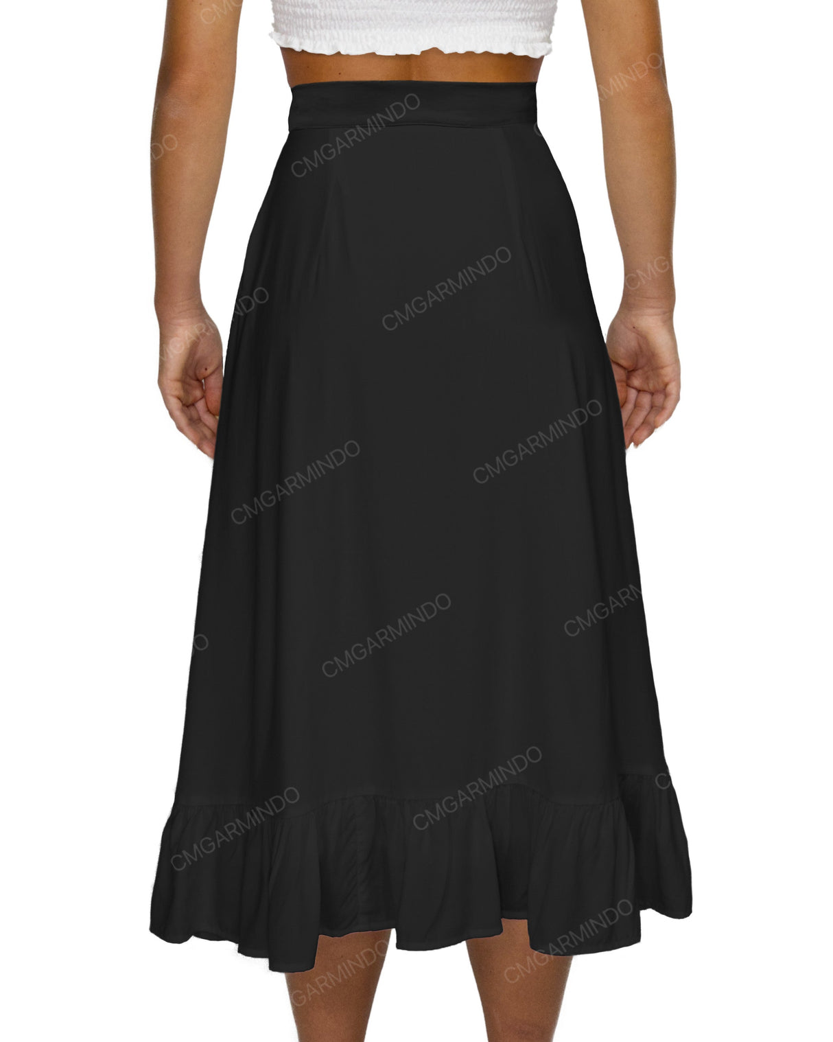 Midi Side Slit Skirt