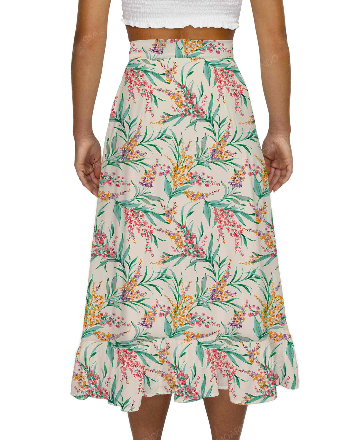 Midi Side Slit Skirt