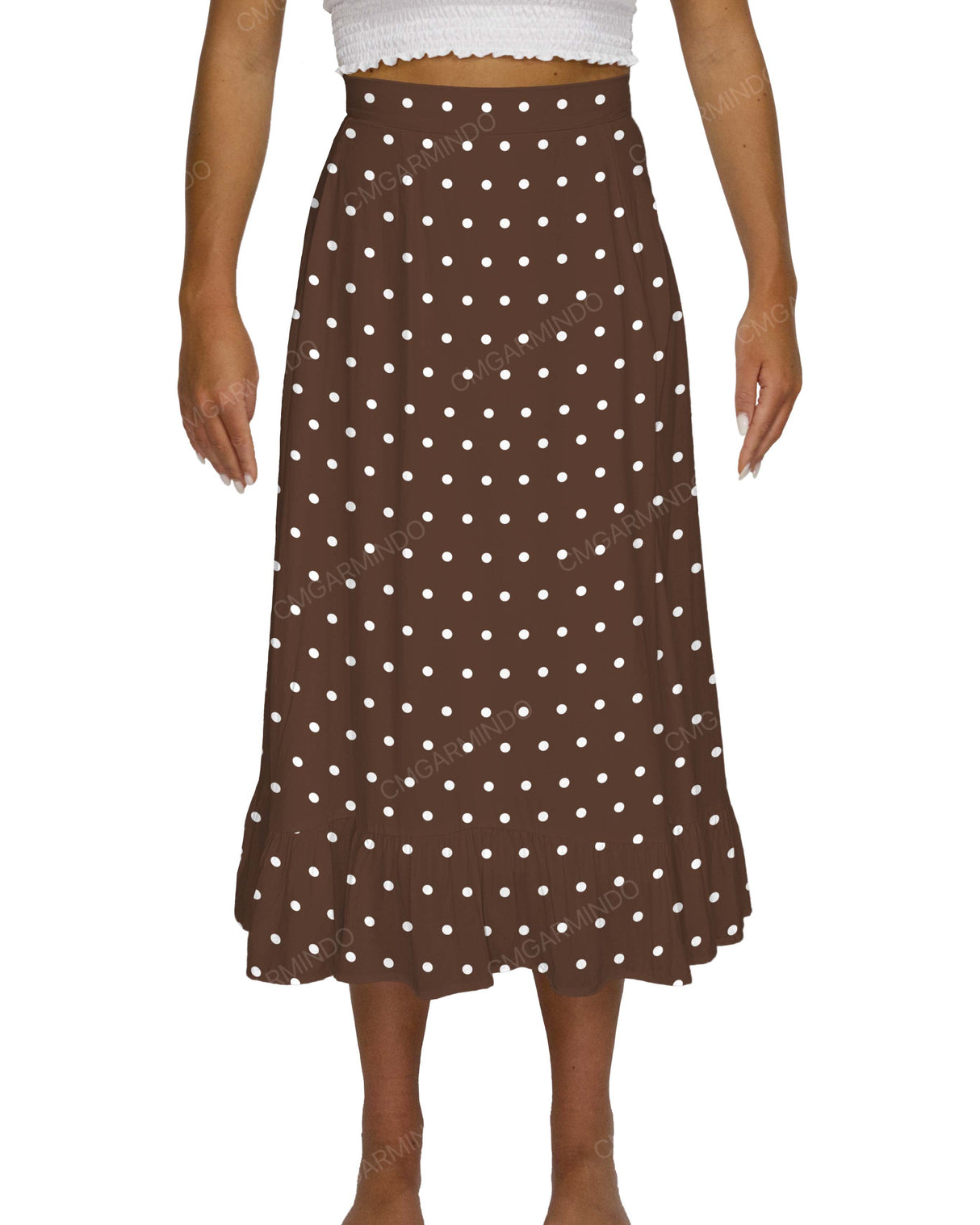 Midi Side Slit Skirt