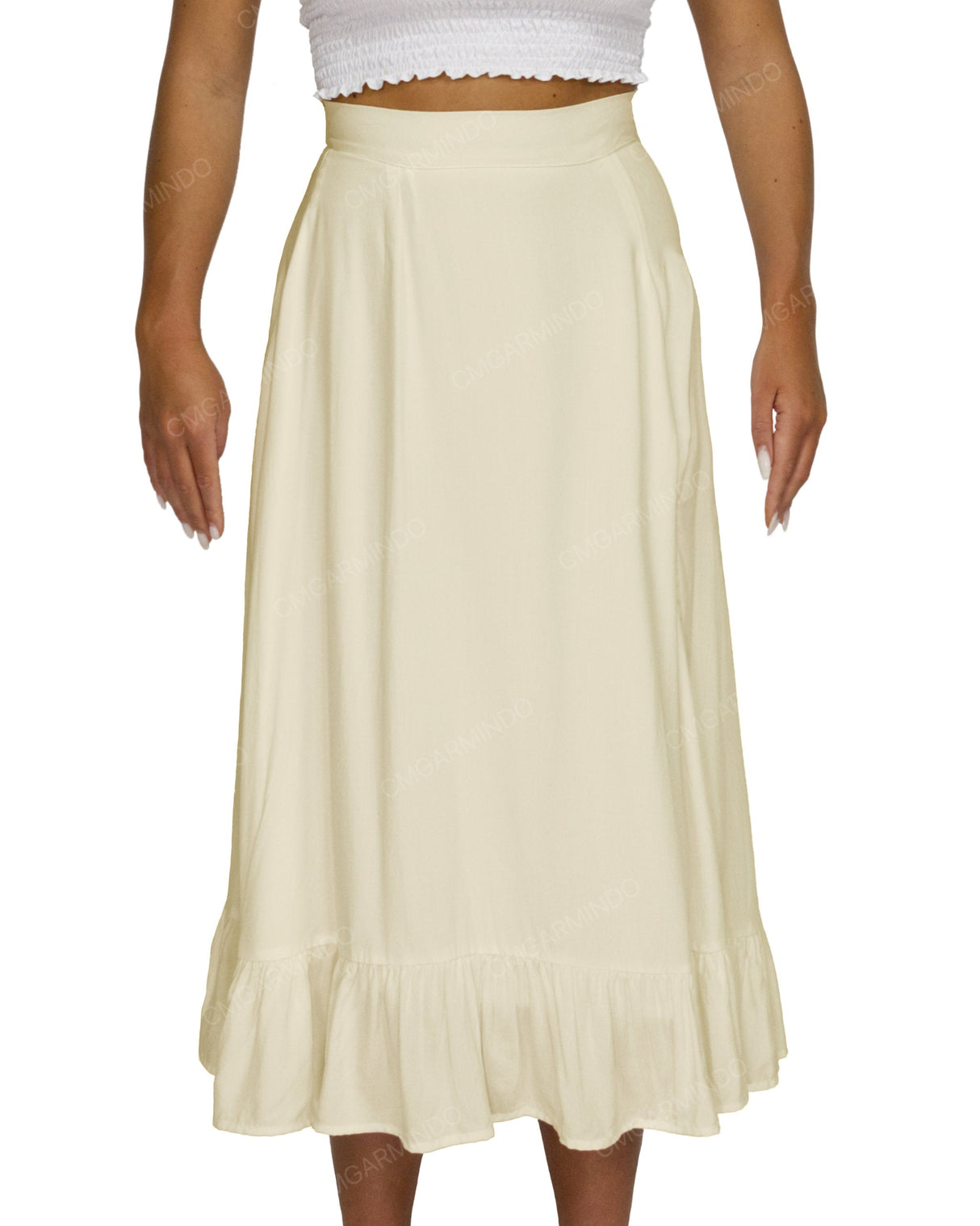 Midi Side Slit Skirt