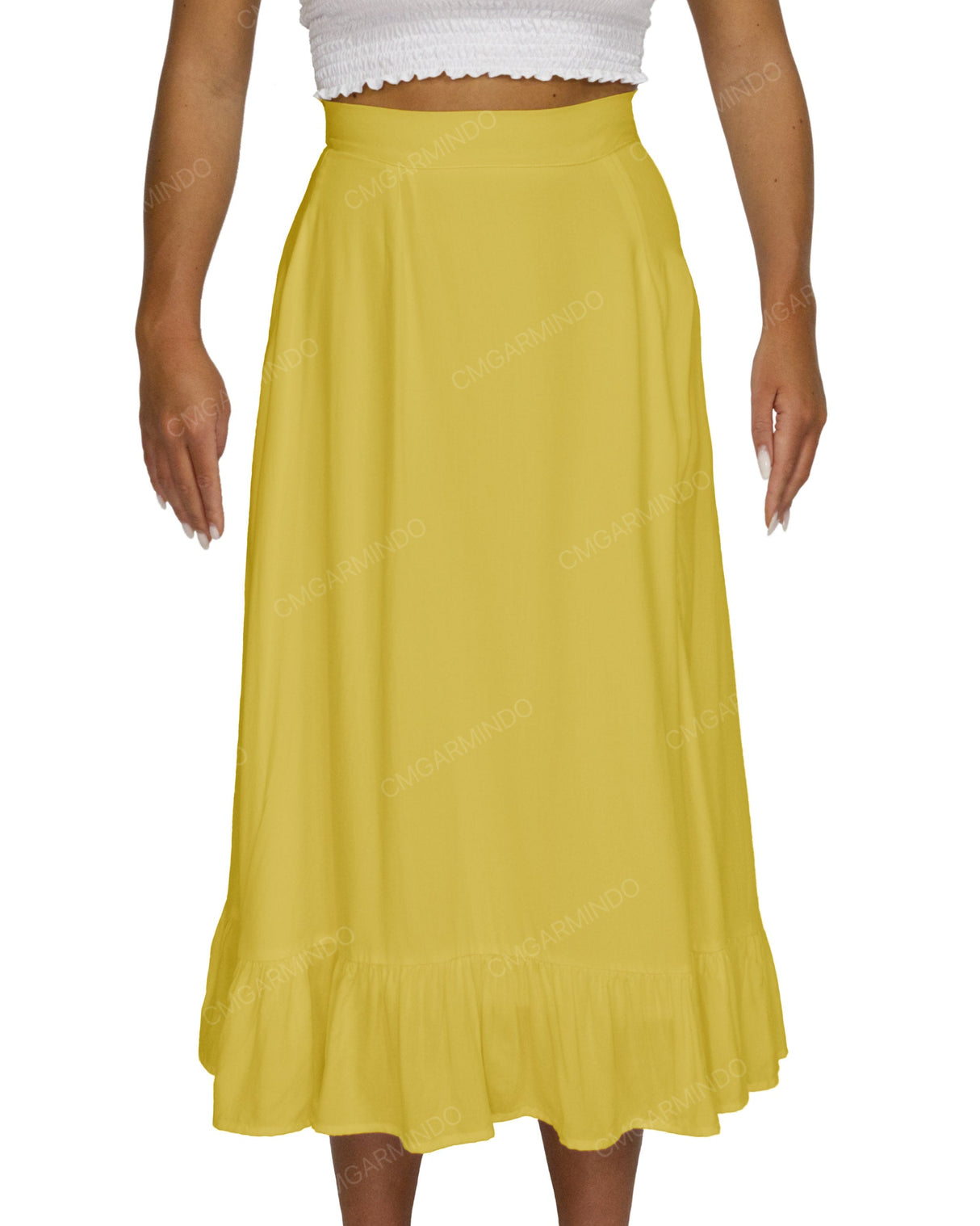Midi Side Slit Skirt