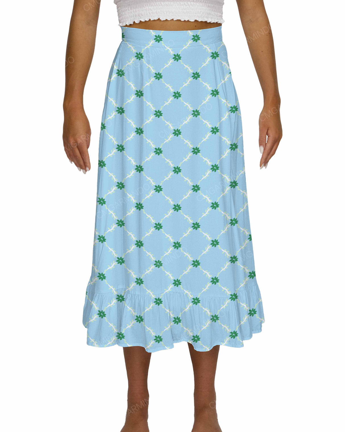 Midi Side Slit Skirt