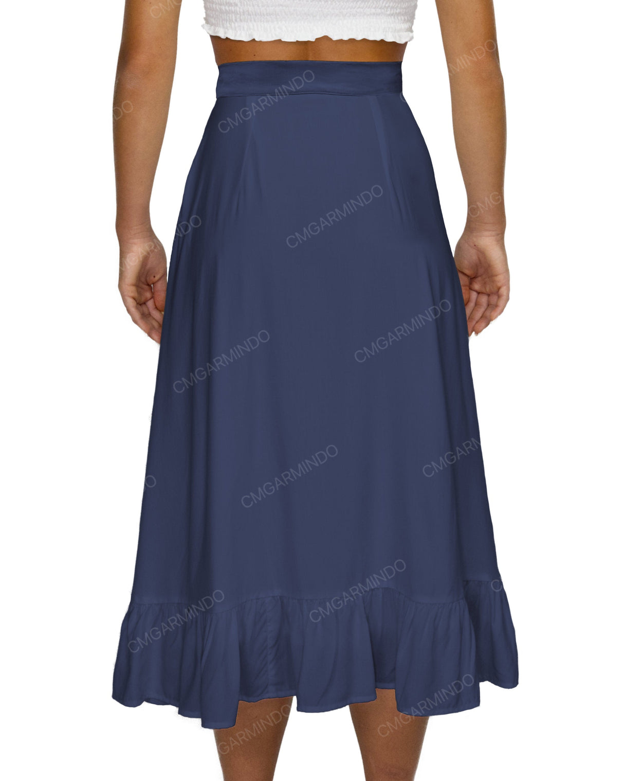Midi Side Slit Skirt