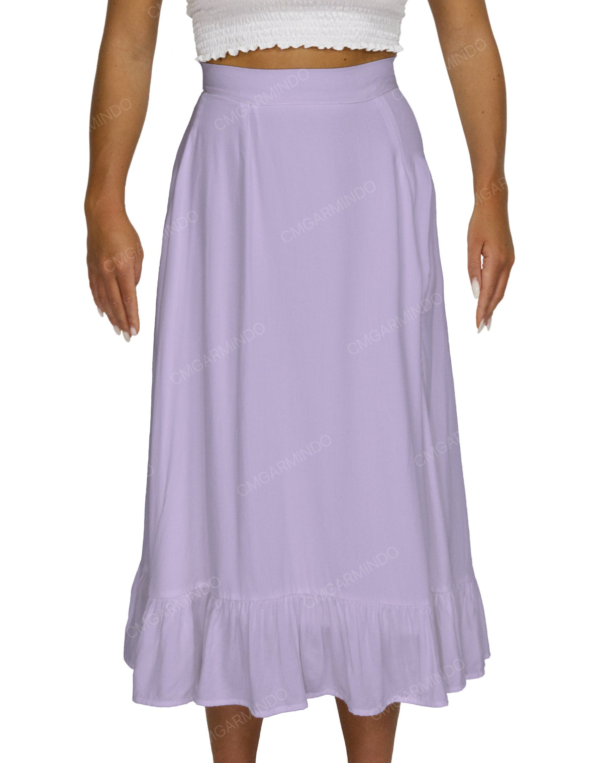 Midi Side Slit Skirt