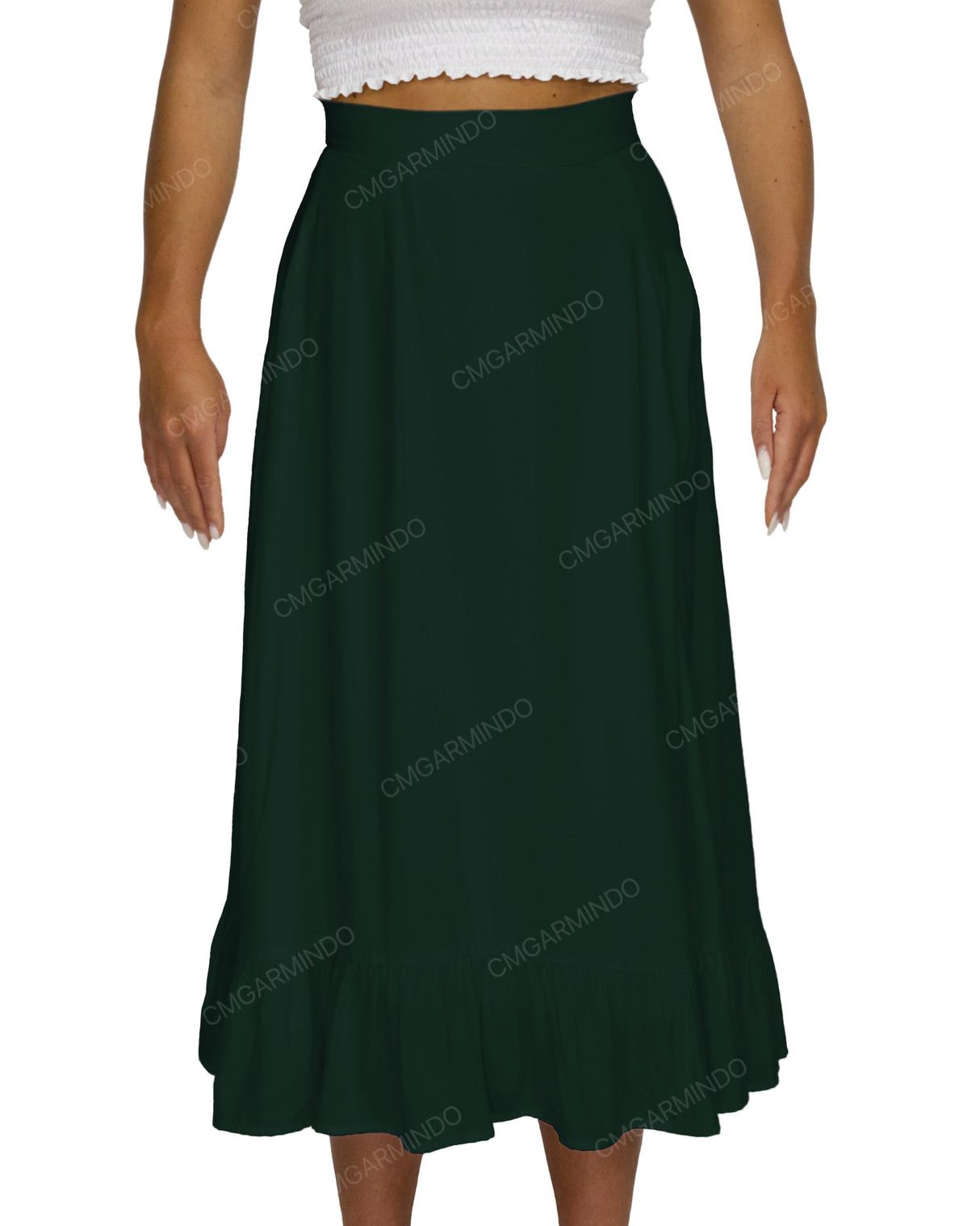 Midi Side Slit Skirt