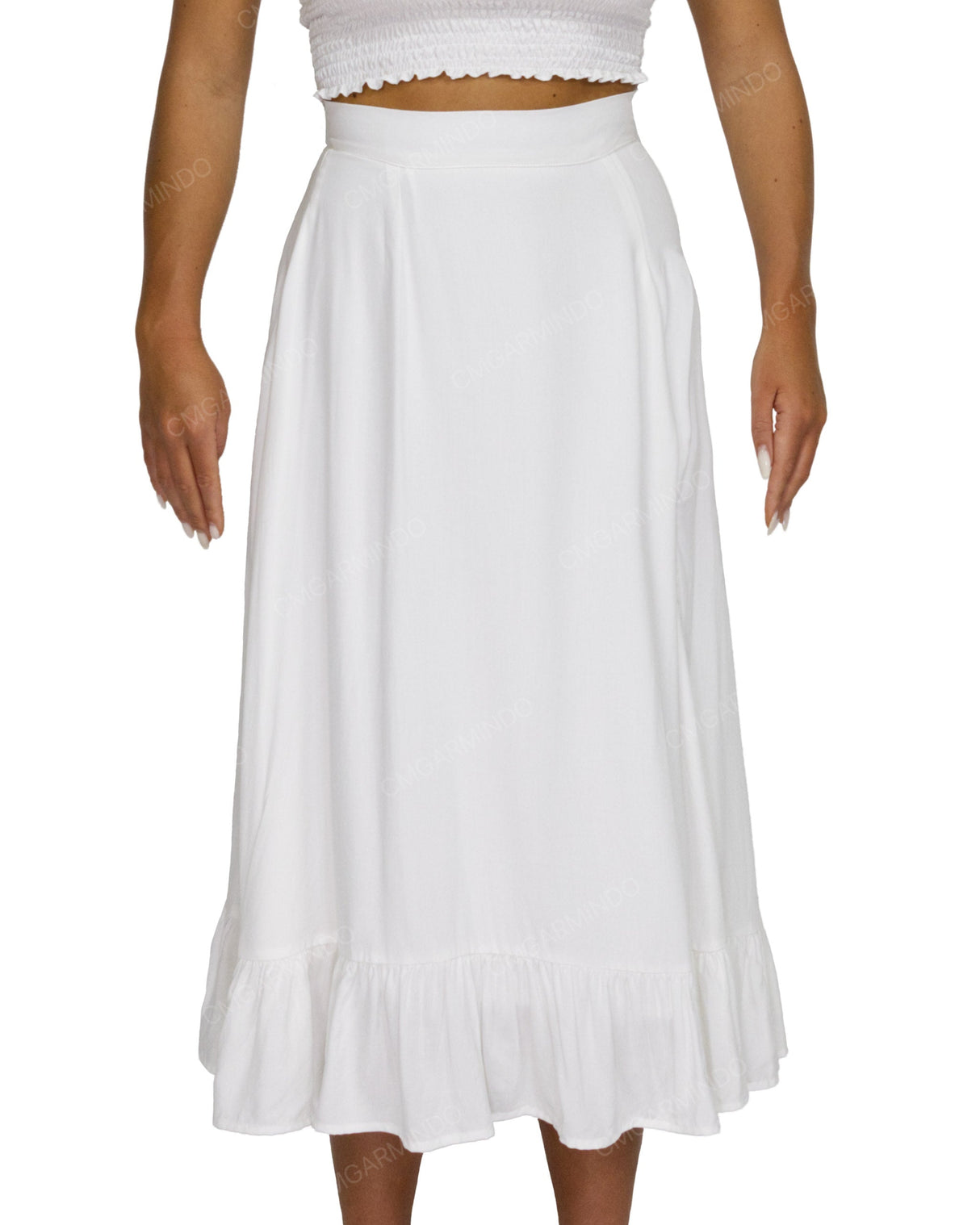 Midi Side Slit Skirt