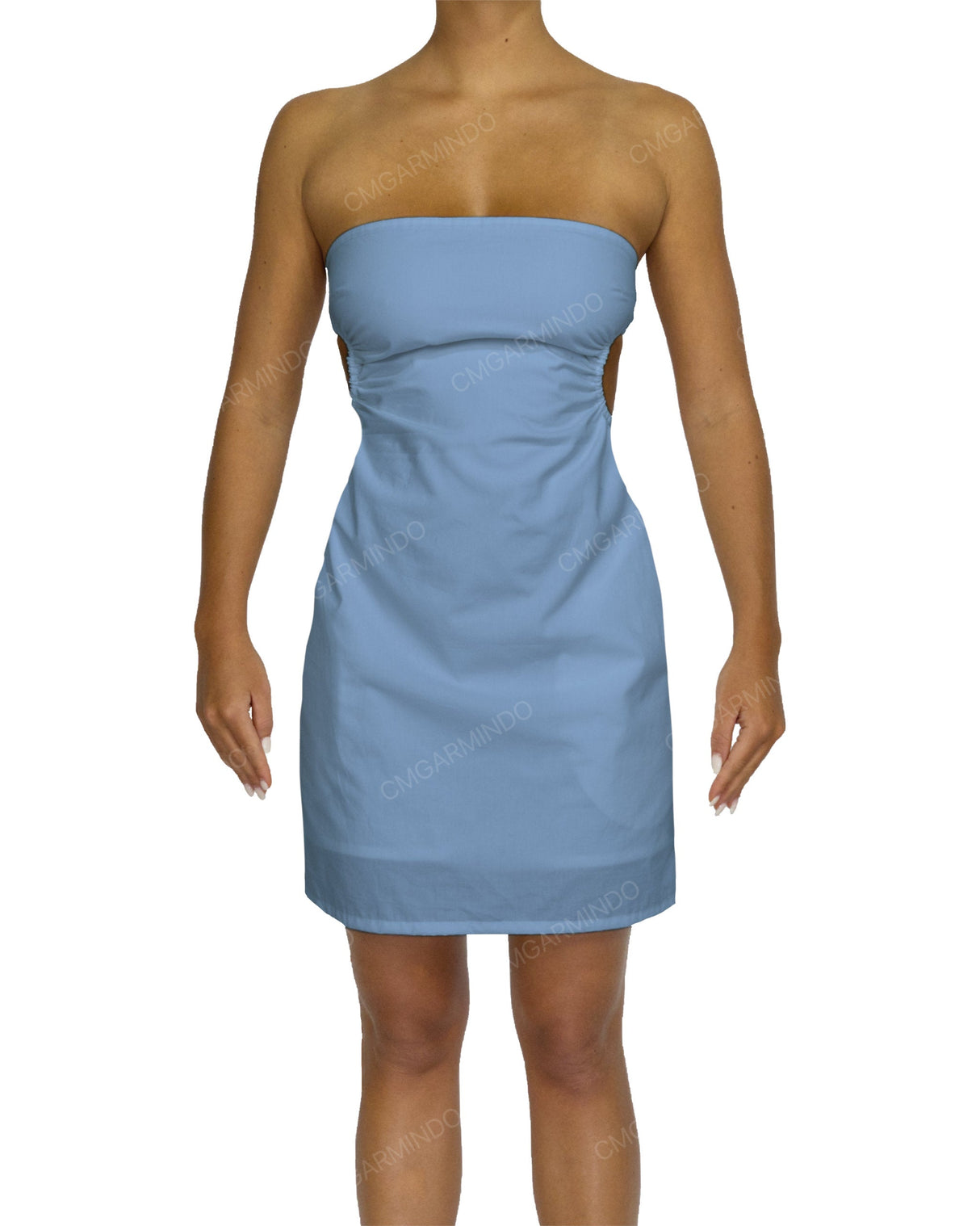 Cut Out Tie Back Mini Dress