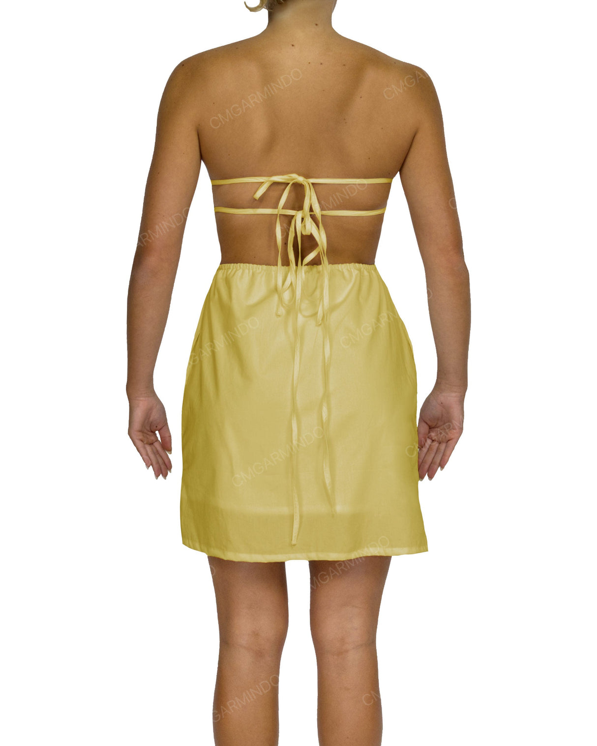 Cut Out Tie Back Mini Dress