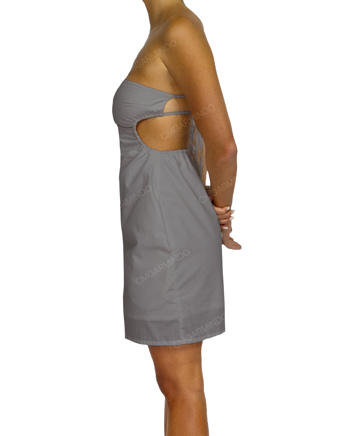 Cut Out Tie Back Mini Dress