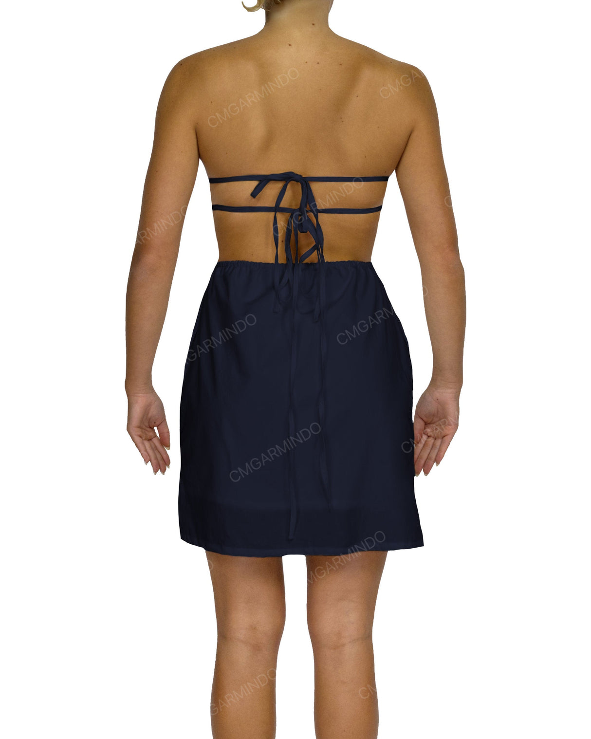 Cut Out Tie Back Mini Dress
