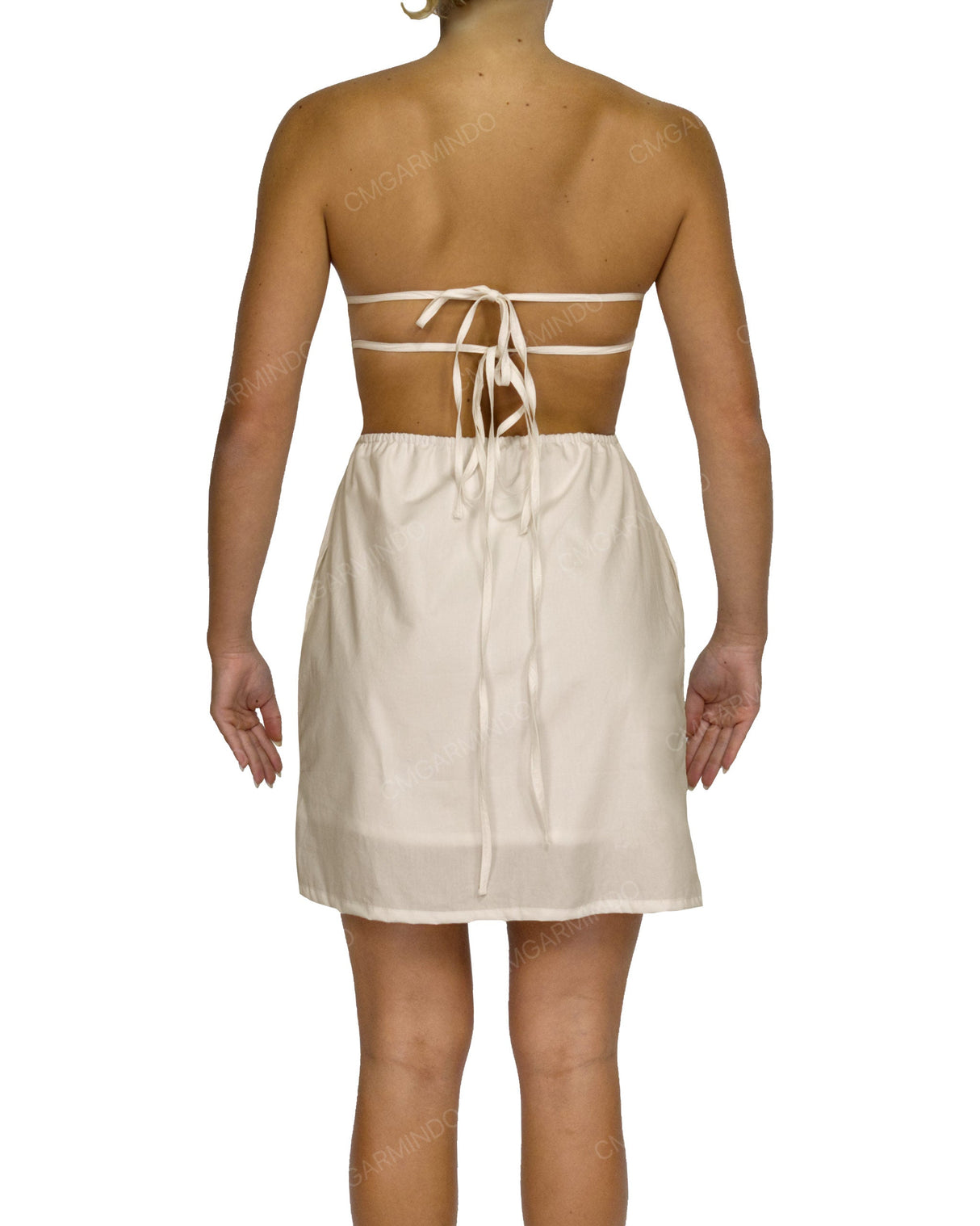 Cut Out Tie Back Mini Dress