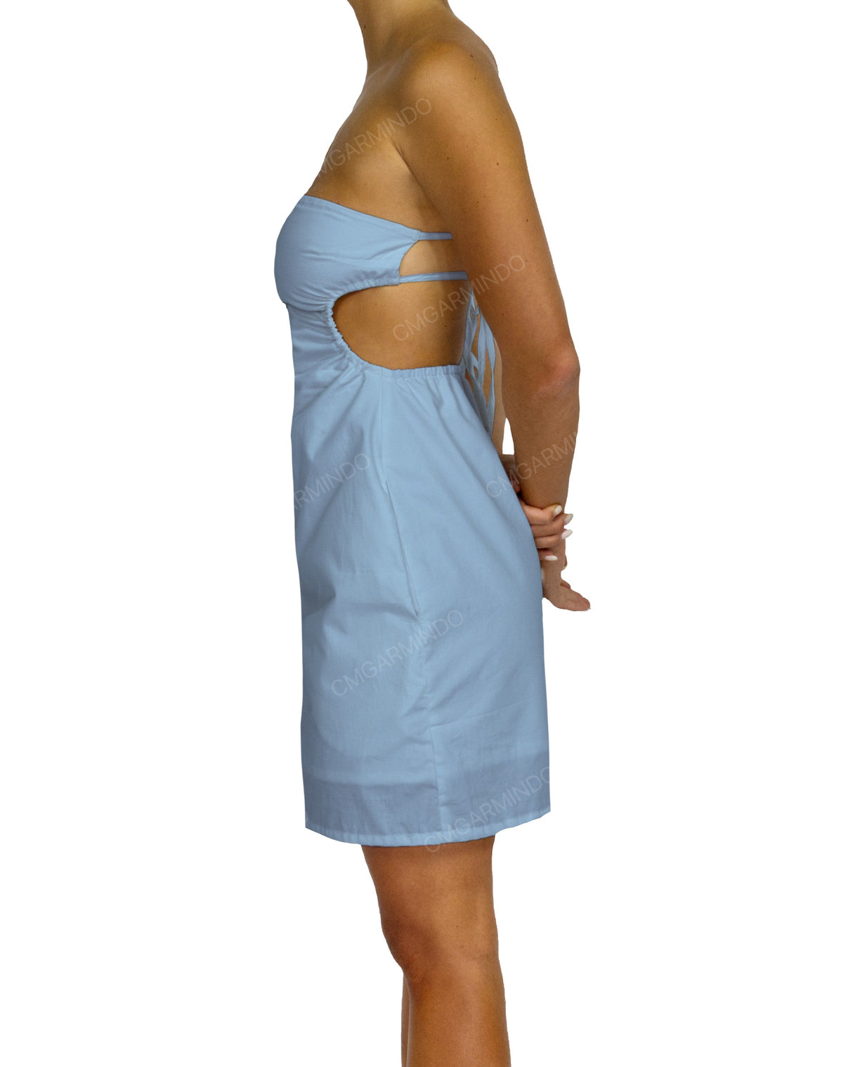 Cut Out Tie Back Mini Dress